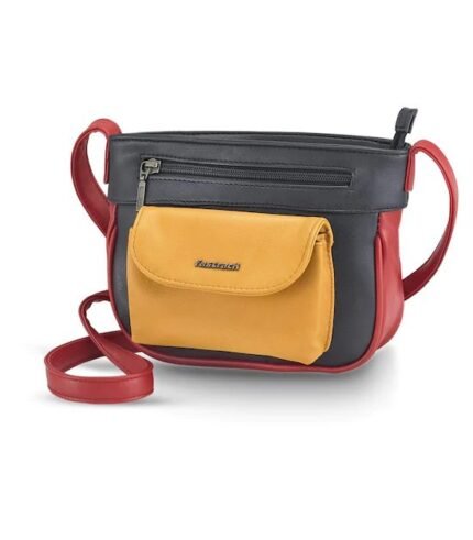 Fastrack-Blue-Polyurethane-Sling Bag for women