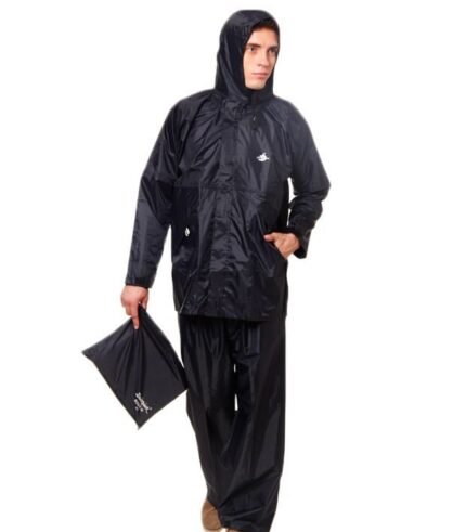 Duckback Raincoat-Black-Raincoat