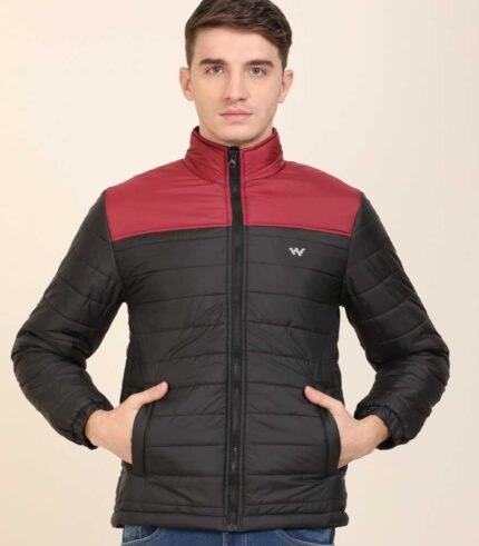 Wildcraft-light-quilted-black-online jacket