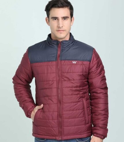 Wildcraft-light-quilted-mehroon-online jackets