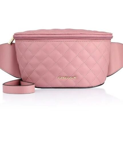 fastrack pink waist pouch